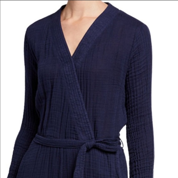 Anthropologie Sundry Navy Gauze Romper NWT - Picture 3 of 11